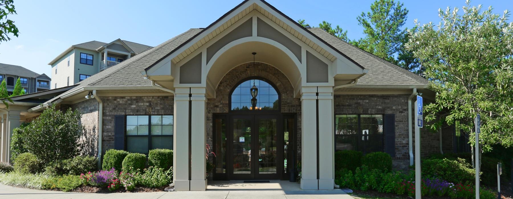 leasing office exterior entrance